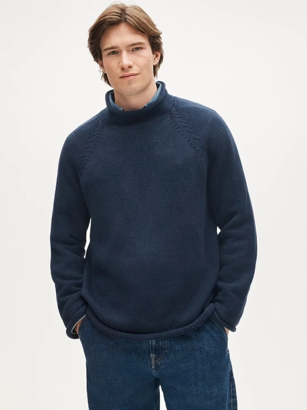 J.Crew 1988 Rollneck Sweater in Cotton for Men